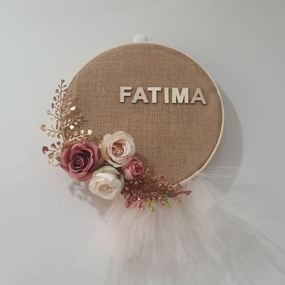 Personalised Jute Name Plate